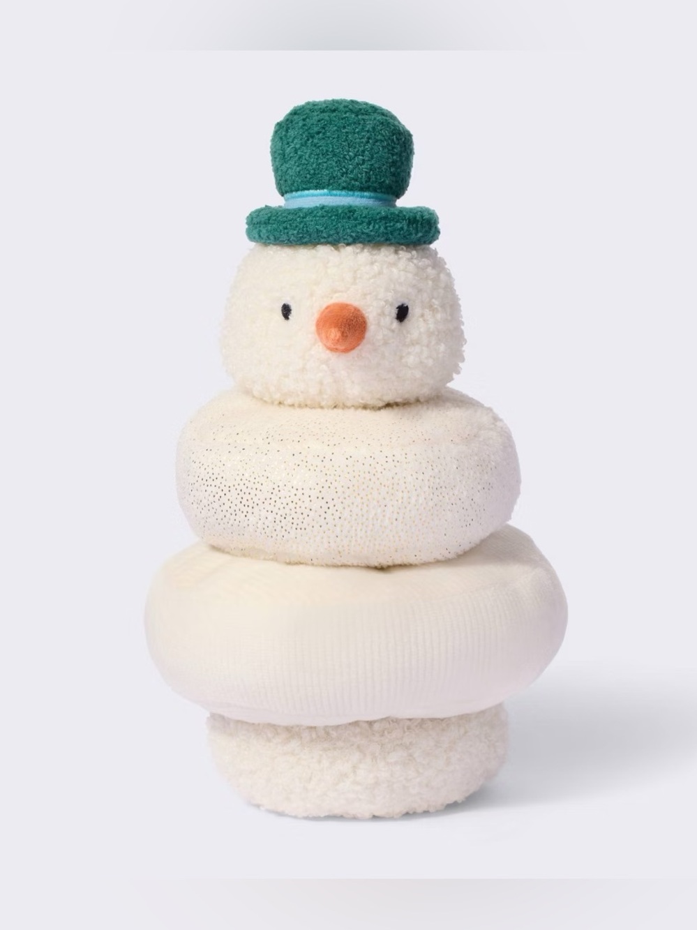 Cloud Island Plush Snowman Stacking Toy